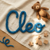 Personalized Fluffy Yarn Wire Name: Nursery & Kids Room Decor