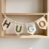 Custom Baby Name Garland: Scandinavian Nursery Wall Decor