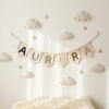 Custom Baby Name Garland: Scandinavian Nursery Wall Decor