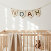 Custom Baby Nursery Wall Decor: Handmade Yarn Name Bunting