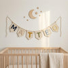 Custom Baby Name Garland: Scandinavian Nursery Wall Decor