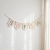 Custom Baby Name Garland: Scandinavian Nursery Wall Decor