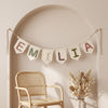 Custom Baby Name Garland: Scandinavian Nursery Wall Decor