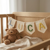 Custom Baby Nursery Wall Decor: Handmade Yarn Name Bunting