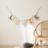 Custom Baby Nursery Wall Decor: Handmade Yarn Name Bunting