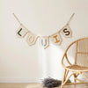 Custom Baby Name Garland: Scandinavian Nursery Wall Decor