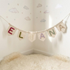 Custom Baby Nursery Wall Decor: Handmade Yarn Name Bunting