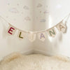 Custom Baby Name Garland: Scandinavian Nursery Wall Decor