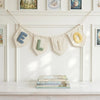 Custom Linen Name Banner: Baby Room Decor