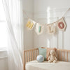Custom Linen Name Banner: Baby Room Decor