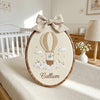 Handmade Dreamy Sky Embroidery: Personalized Baby Name Hoop