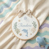 Handmade Under the Sea Embroidery: Personalized Baby Name Hoop