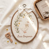 Personalized Duckling Name Hoop: Hand-Embroidered Nursery Decor Keepsake