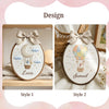 Handmade Goose Adventure Embroidery: Personalized Baby Name Hoop