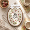 Personalized Floral Bee Embroidered Oval Hoop: Custom Name Nursery Decor