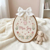 Little Deer & Bunny Embroidery Hoop: Gentle Forest Friends Baby Hoop