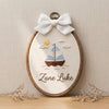 Personalized Ocean Adventure Name Hoop: Sailing Into Dreams Baby Hoop