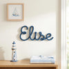 Custom Knitted Yarn Name Sign: Hand-Wrapped Wire Wall Art