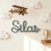 Handmade Nursery Name Lettering: Personalized Baby Room Name Sign