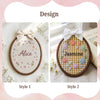 Personalized Gingham Floral Name Hoop :Custom Baby Nursery Decor