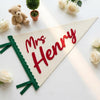 Custom Felt Name Banner: Personalized Kids Room Wall Decor