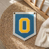 Custom Felt Initial Banner: Personalized Varsity Letter Pennant