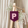 Personalized Felt Initial Pennant: Custom Monogram Felt Banner