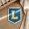 Personalized Felt Initial Banner: Custom Felt Letter Pennant for Nursery