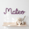 Custom Knitted Wire Name Sign: Personalized Nursery Decor