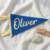 Custom Name Felt Pennant: Nursery & Kids Room Decor