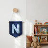 Personalized Felt Initial Pennant: Custom Monogram Felt Banner