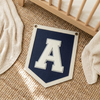 Personalized Felt Initial Banner: Custom Felt Letter Pennant for Nursery
