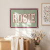 Personalized Varsity Felt Name Banner: Custom Collegiate Nursery Decor with Grommets