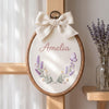 Baby Wildflower Keepsake Hoop: Garden Blossom Name Hoop