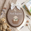 Personalized Baby Duckling Oval Hoop: Custom Name Nursery Decor