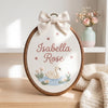 Personalized Swan Baby Name Hoop: Duck Family Embroidery