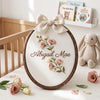 Elegant Floral Vine Baby Name Sign: Custom Baby Girl Shower Gift