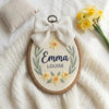 Striped Floral Baby Name Sign: Personalized Baby Shower Gift