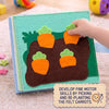Personalized Bunny Quiet Book, Animal World Felt Activity Book for Toddlers (Montessori Sensory Toy)
