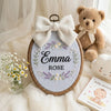 Wildflower Embroidery Hoop: Custom Oval Nursery Decor