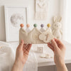 Hand-Embroidered Cloud & Milestone Linen Hat, Keepsake Gift for First Birthday Party