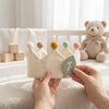Custom Number Birthday Crown: Felt Milestone Linen, Nursey Gift for Baby