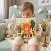 Personalized Bear Quiet Book, Animal World Felt Activity Book for Toddlers (Montessori Sensory Toy)