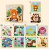 Personalized Bear Quiet Book, Animal World Felt Activity Book for Toddlers (Montessori Sensory Toy)