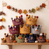 Personalized Fall Birthday Crown, Hand-Embroidered Name, Woodland First Birthday Keepsake, Thanksgiving Gift for Baby