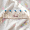 Custom 1st Birthday Crown: Personalized Linen Birthday Keepsake, Party Hat for Babies and Toddlers