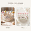 Cottage Goose Embroidered Baby Crown: First Birthday Keepsake for Boys and Girls