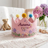 Embroidered Fairy & Butterfly Design, Personalized Toddler Cake Smash Gift, Birthday Keepsake Crown for Babies