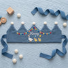 Personalized Goose & Truck Linen Birthday Crown, Farmhouse Party Animal Baby Crown