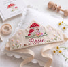 Personalized Linen Fairy Birthday Crown, Hand-Embroidered Hat, First Birthday Keepsake for Babies